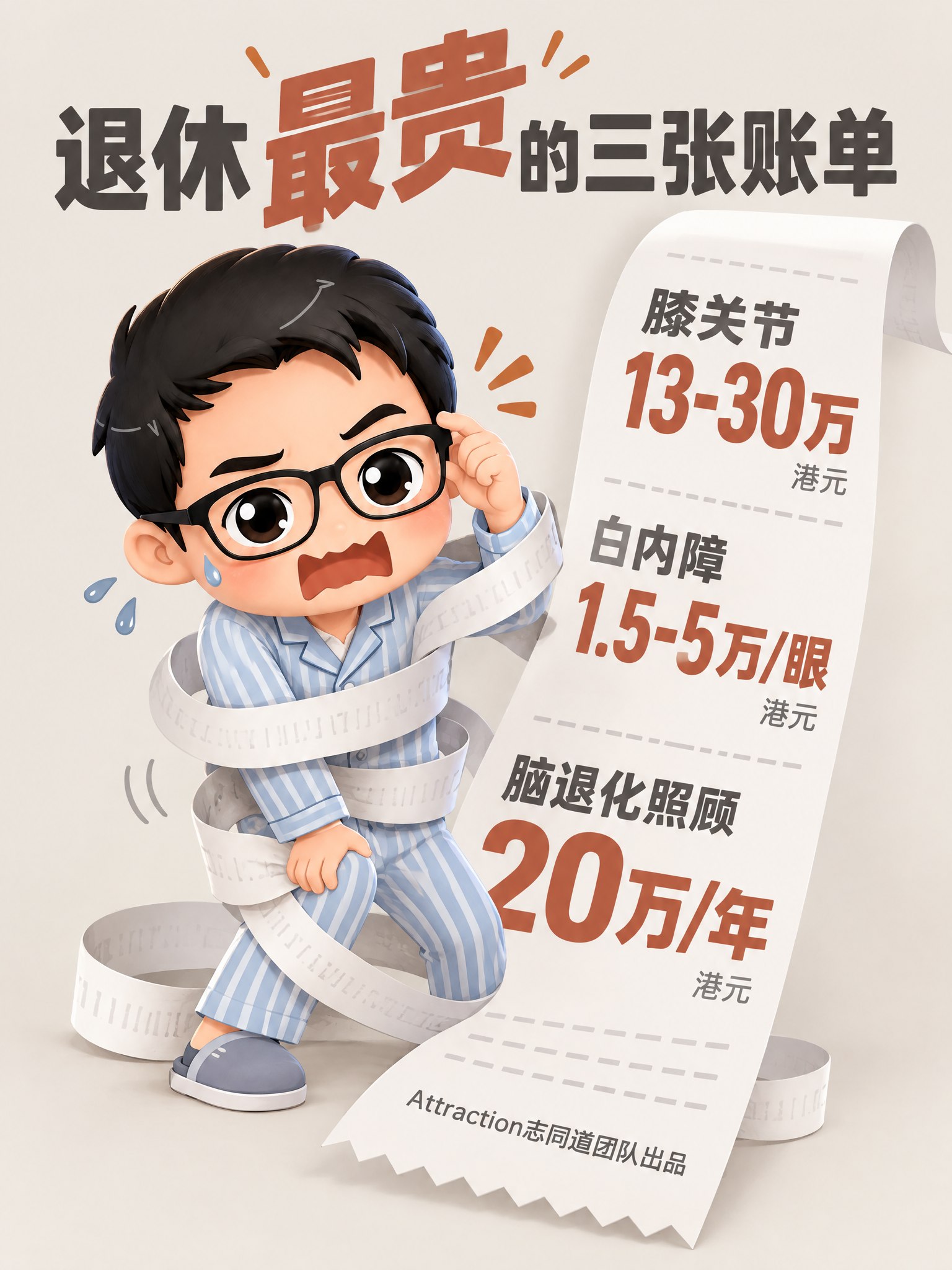 退休人士最关注三大健康问题